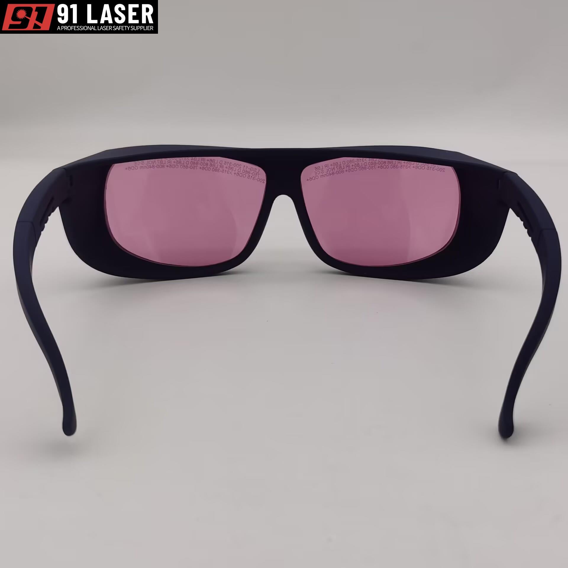 LSG-11-D5-11B Laser Safety Glasses With OD5+ For Alexandrite laser and OD7+ For Diode 808nm 810nm